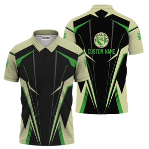 Railspirit Personalized Virginia & Truckee Railroad Polo Shirt Lightning-Edge Design Train Shirt For Railroad Lovers