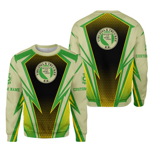 Railspirit Personalized Virginia & Truckee Railroad Sweatshirt Lightning Graphic Style Shirt Gift Idea For Train Lover