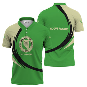 Railspirit Personalized Virginia & Truckee Railroad Polo Shirt Unique Graphic Style Shirt For Train Enthusiasts