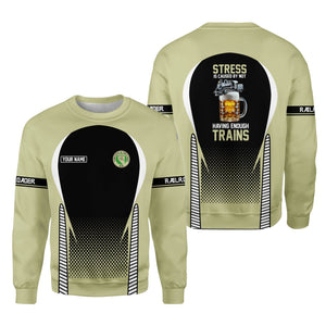 Railspirit Personalized Virginia & Truckee Railroad Sweatshirt Stress Is Caused By Not Having Enough Trains Shirt All Over Print Shirt