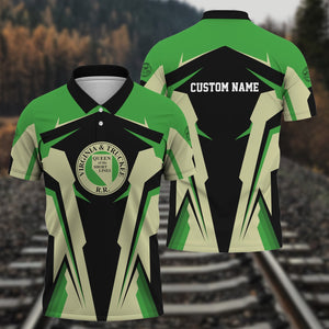 Railspirit Personalized Virginia & Truckee Railroad Polo Shirt Strong Line Style Train Unisex Shirt All Over Print