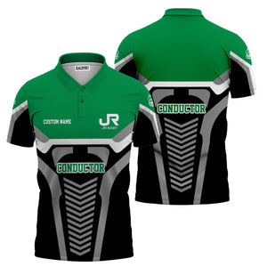 Railspirit Personalized East Japan Railway Polo Shirt Track-Inspired with Custom Job Position JR-EAST Train Shirt