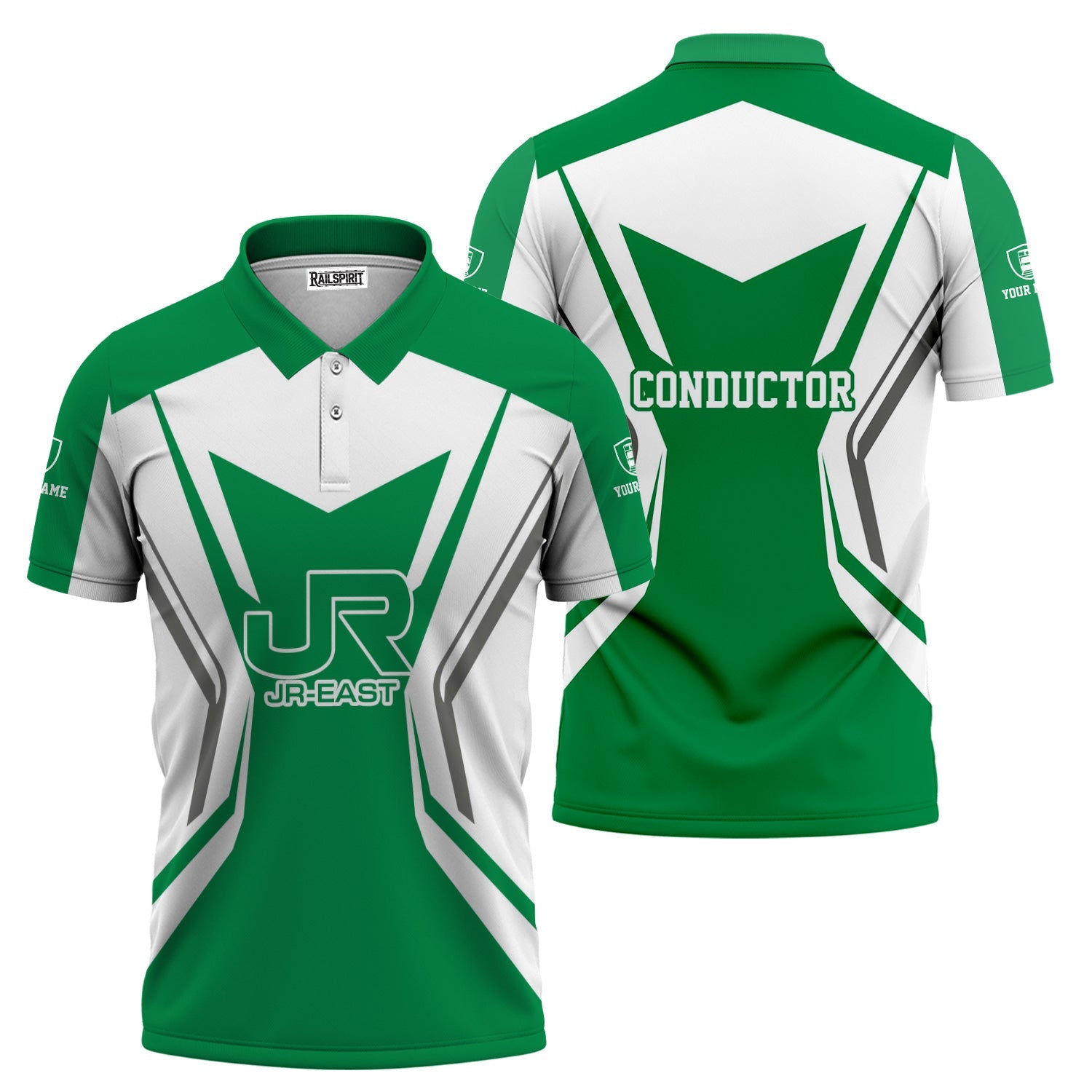 Railspirit Personalized East Japan Railway Polo Shirt Unique Style with Custom Job JR-EAST Train Shirt