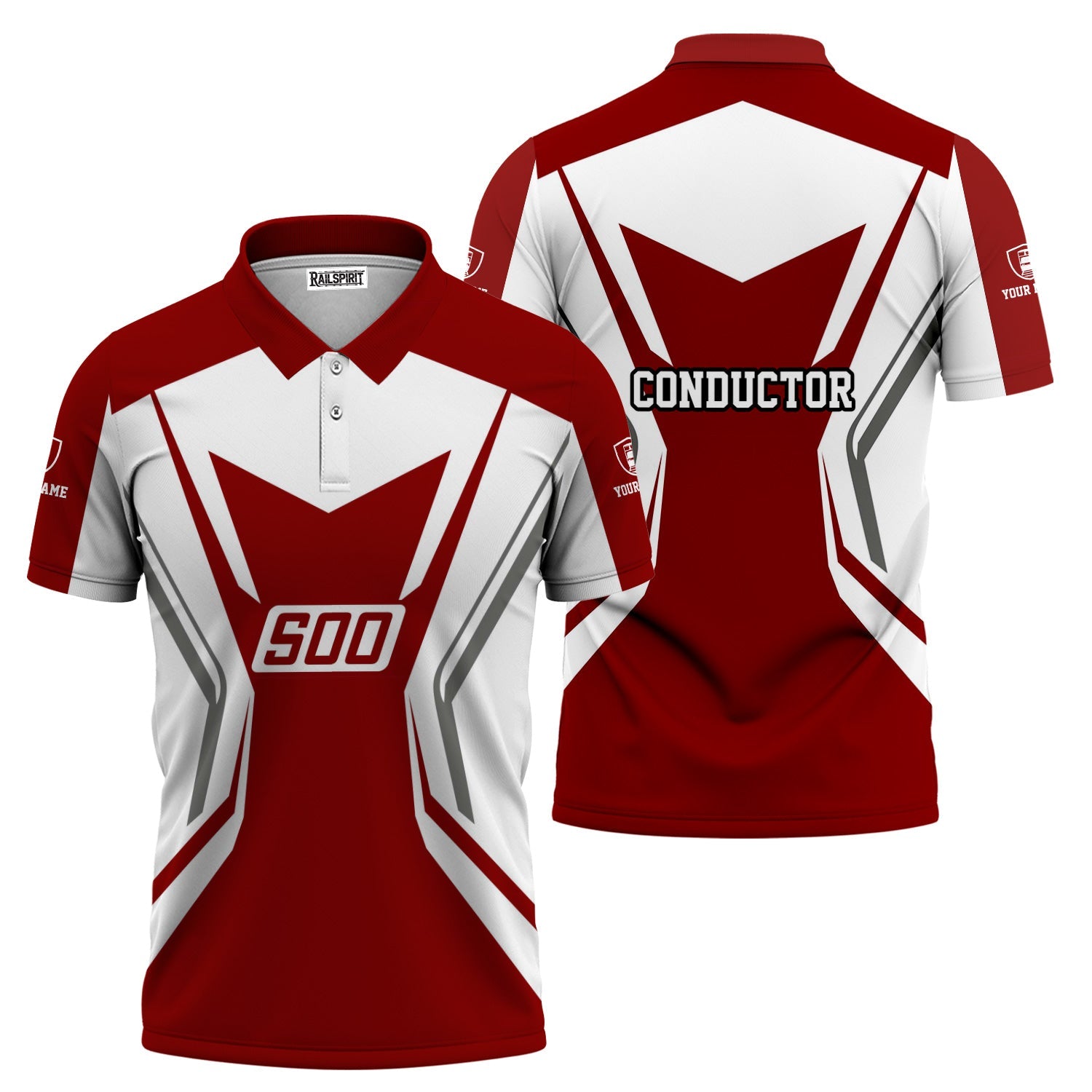 Railspirit Personalized Soo Line Railroad Polo Shirt Unique Style with Custom Job Train Shirt