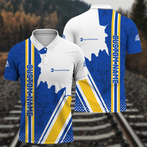 Railspirit Personalized Long Island Railroad Polo Shirt All Over Printed Unisex Shirt