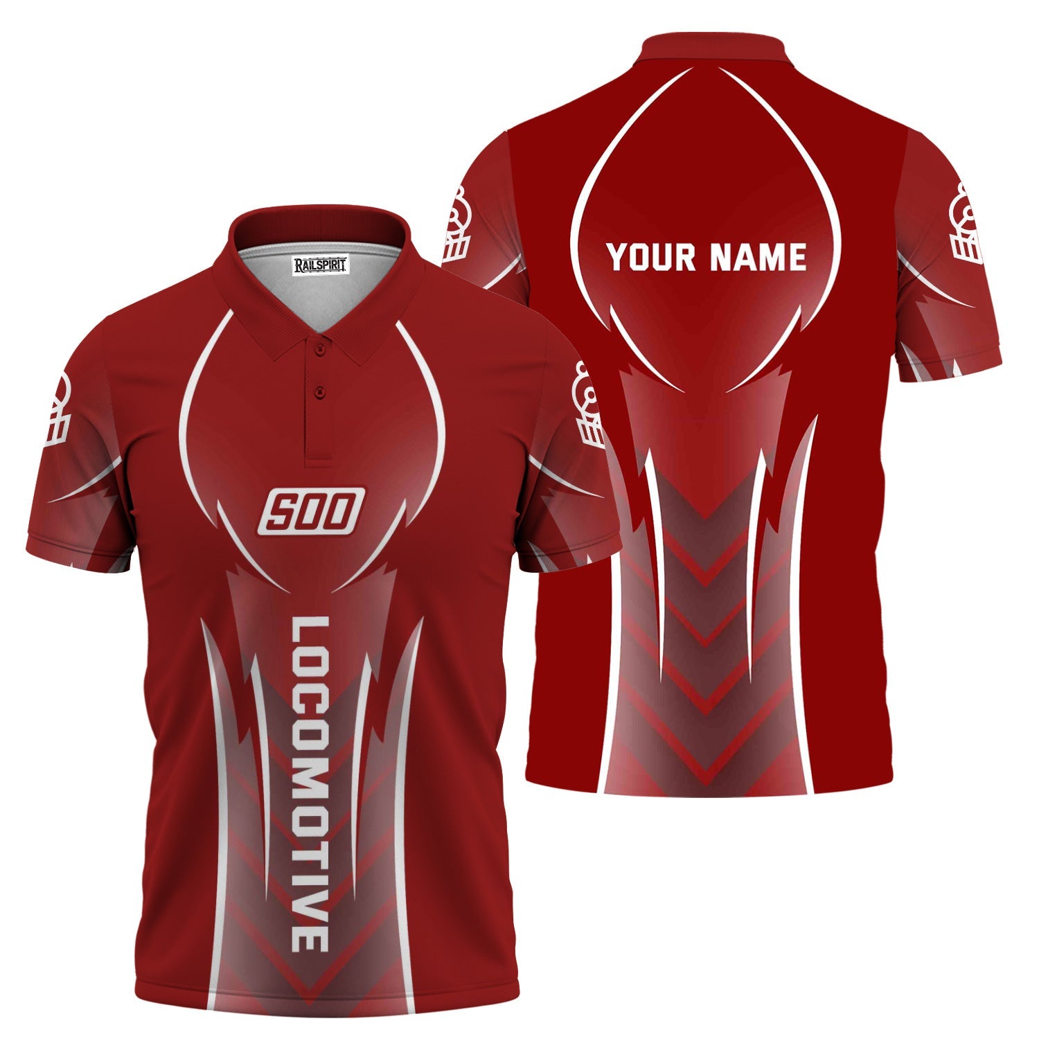 Railspirit Personalized Soo Line Railroad Polo Shirt Striking Line Style Train Shirt For Locomotive Lovers