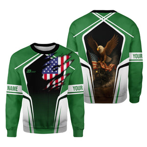 Railspirit Personalized Burlington Northern Railroad Sweatshirt American Eagle Vintage Train Shirt