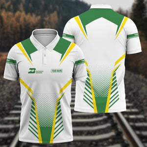 Railspirit Personalized Burlington Northern Railroad Polo Shirt Unisex Train Shirt All Over Print
