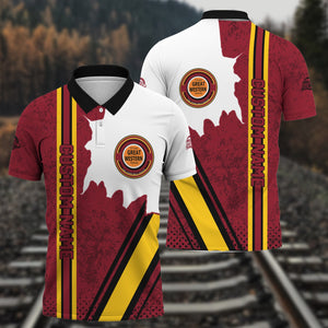 Railspirit Personalized Chicago Great Western Railroad Polo Shirt All Over Printed Unisex Shirt