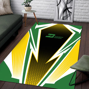 Railspirit Burlington Northern Railroad Area Rug Lightning Graphic Style Rug Gift Idea For Train Lover