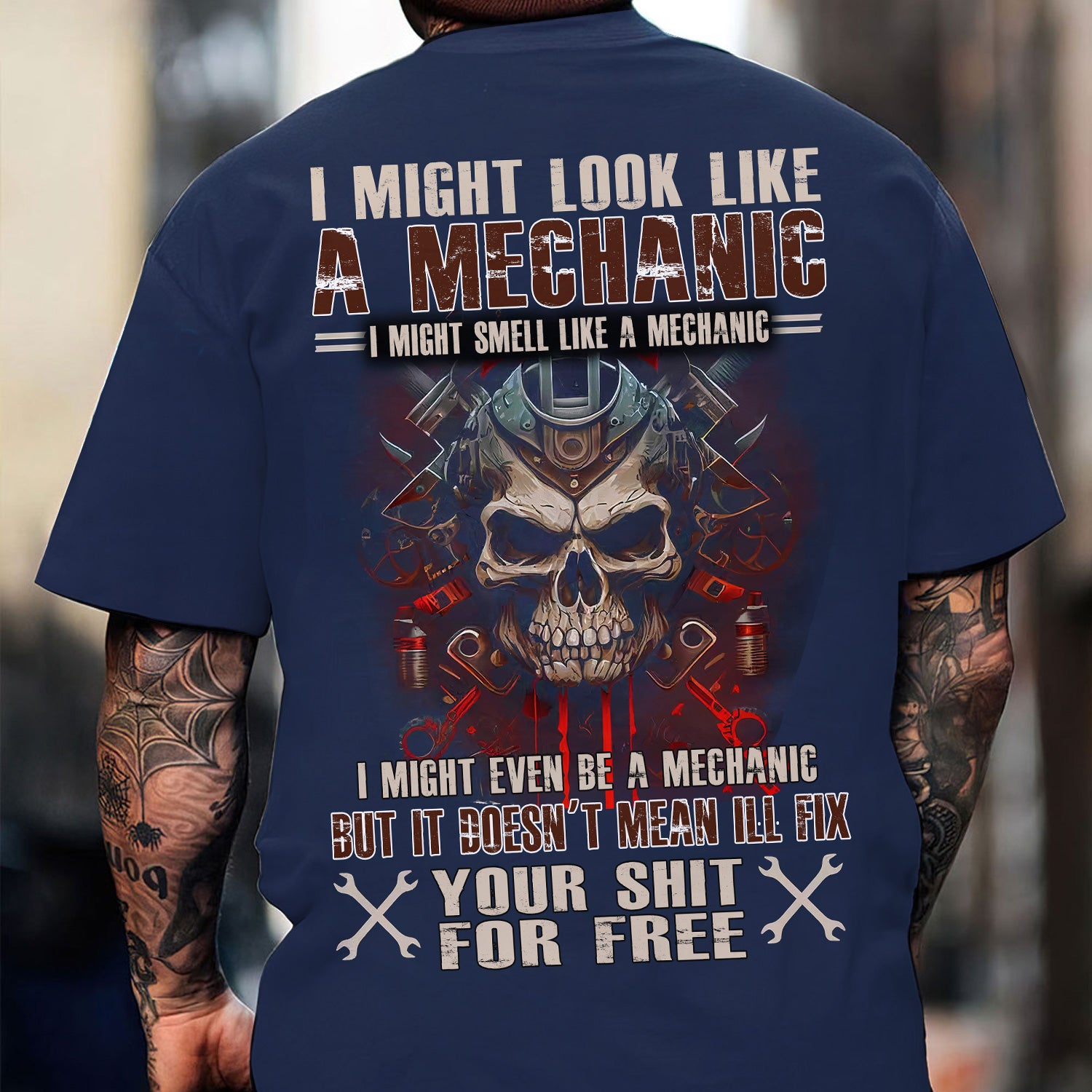Funny Mechanic Shirt, I Might Look Like a Mechanic But I Don’t Fix Your Shit for Free Quote Shirt, Mechanic Gift For Men