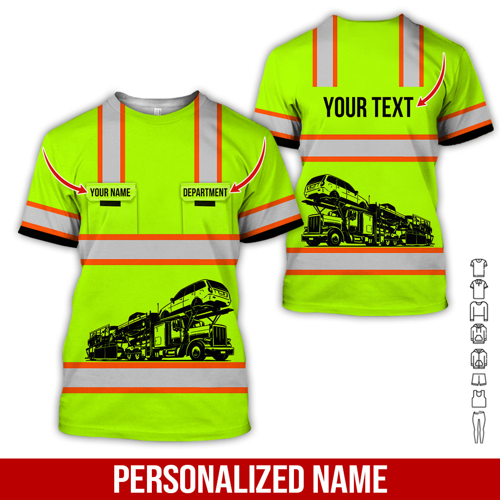 Customized Name Tow Truck Uniform Printed Clothes, Personalized Gear