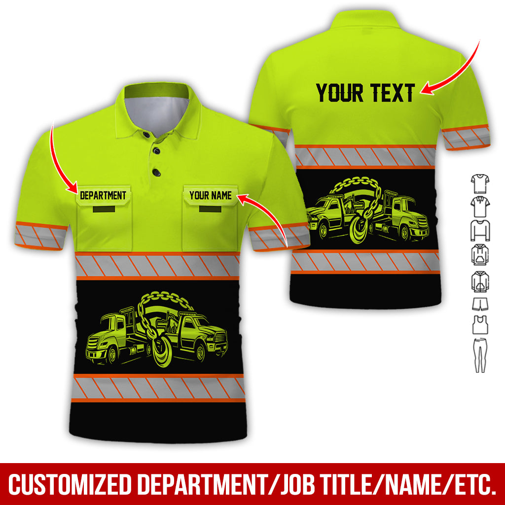 Customized Name and Truck Driver Uniform, Printed Pocket, Gift for Trucker Fans