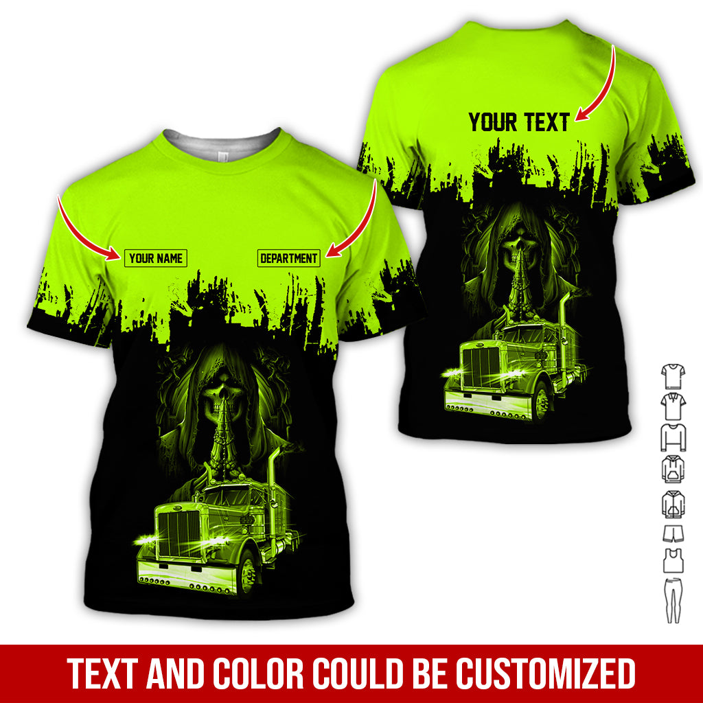 Customized Name Truck Driver Uniform Printed Clothes, Printed Pocket, Personalized Gear