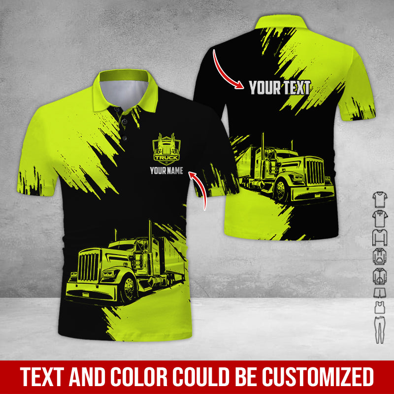 Custom Name Semi Truck Uniform, Personalized Apparel for Trucking Professionals