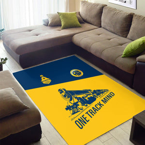 Railspirit Personalized Alaska Railroad Area Rug One Track Mind Train Rug Gift Idea For Train Lover