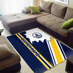 Railspirit Personalized Baltimore and Ohio Railroad Area Rug Vintage B&O All Over Printed Rug