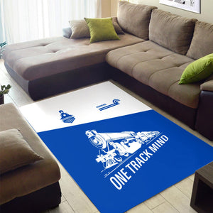 Railspirit Personalized Conrail Railroad Area Rug One Track Mind Train Rug Gift Idea For Train Lover