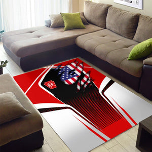 Railspirit Personalized Pennsylvania Railroad Area Rug American Eagle Vintage Train Rug