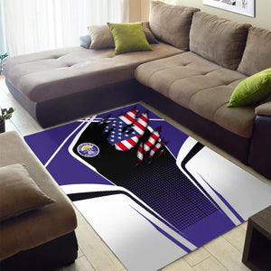 Railspirit Personalized Southern Pacific Railroad Area Rug American Eagle Vintage Train Rug