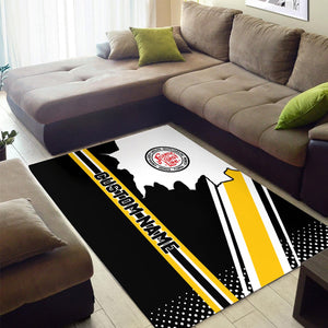 Railspirit Personalized Atlantic Coast Line Railroad Area Rug Vintage All Over Printed Rug