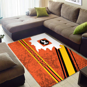 Railspirit Personalized Illinois Central Railroad Area Rug Vintage All Over Printed Rug