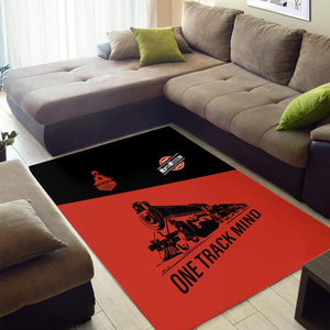 Railspirit Personalized Chicago and North Western Railway Area Rug One Track Mind Train Rug Gift Idea For Train Lover