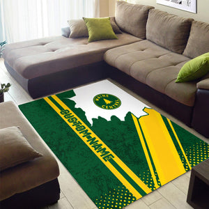 Railspirit Personalized Maine Central Railroad Area Rug Vintage All Over Printed Rug