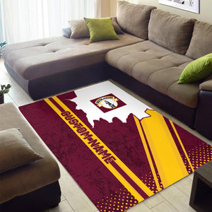 Railspirit Personalized Boston and Maine Railroad Area Rug Vintage All Over Printed Rug