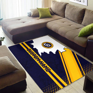 Railspirit Personalized Chesapeake and Ohio Railway Area Rug Vintage C&O All Over Printed Rug