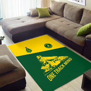 Railspirit Personalized Maine Central Railroad Area Rug One Track Mind Train Rug Gift Idea For Train Lover