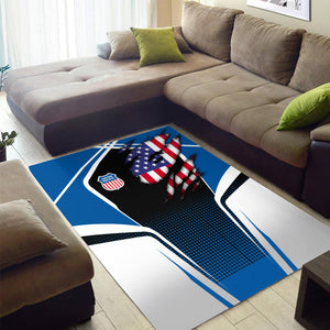 Railspirit Personalized Union Pacific Railroad Area Rug American Eagle Vintage Train Big Boy Rug