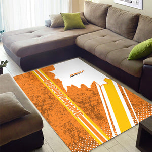 Railspirit Personalized BNSF Railway Area Rug Vintage All Over Printed Rug
