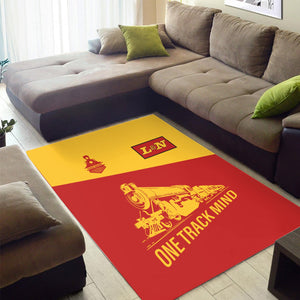 Railspirit Personalized Louisville and Nashville Railroad Area Rug One Track Mind L&N Train Rug Gift Idea For Train Lover