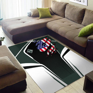 Railspirit Personalized Youngstown & Southern Railroad Area Rug American Eagle Vintage Train Rug