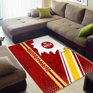 Railspirit Personalized Monon Railroad Area Rug Vintage All Over Printed Rug