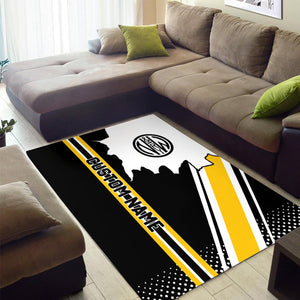 Railspirit Personalized Norfolk and Western Railway Area Rug Vintage N&W All Over Printed Rug