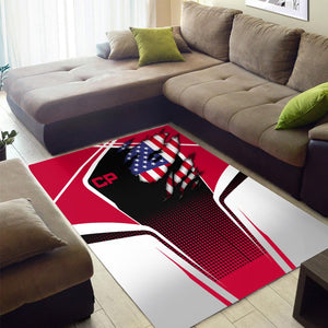 Railspirit Personalized Canadian Pacific Railroad Area Rug American Eagle Vintage Train Rug