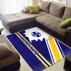 Railspirit Personalized Santa Fe Railway Area Rug Vintage Atchison, Topeka and Santa Fe Railway All Over Printed Rug