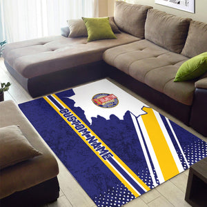 Railspirit Personalized Chicago, Burlington and Quincy Railroad Area Rug Vintage All Over Printed Rug