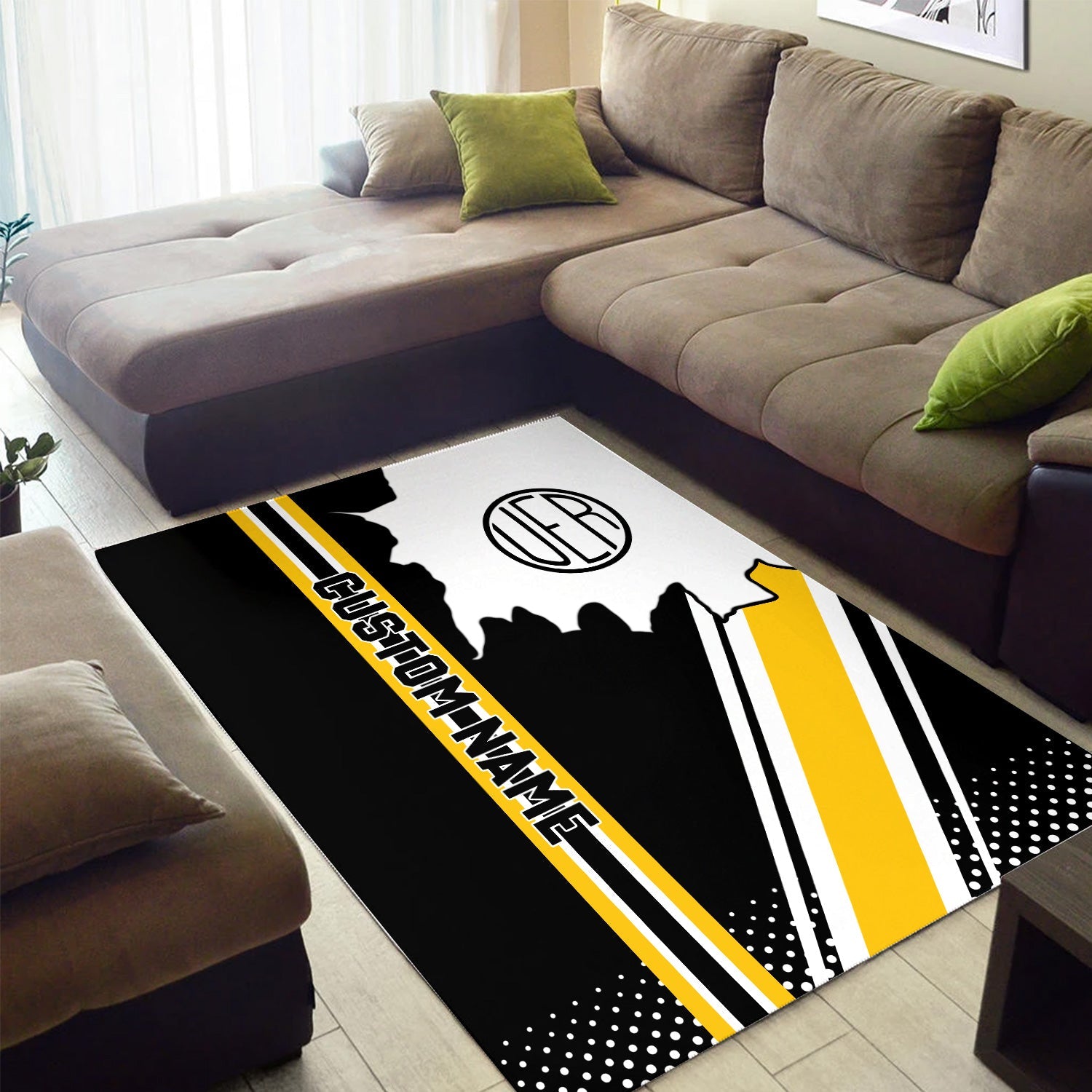 Railspirit Personalized Union Electric Railway Area Rug Vintage All Over Printed Rug