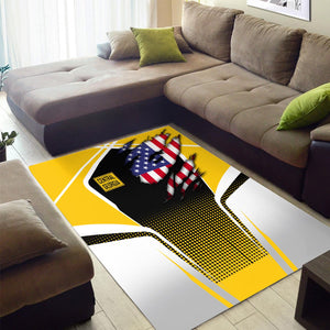 Railspirit Personalized Central of Georgia Railway Area Rug American Eagle Vintage Train Rug