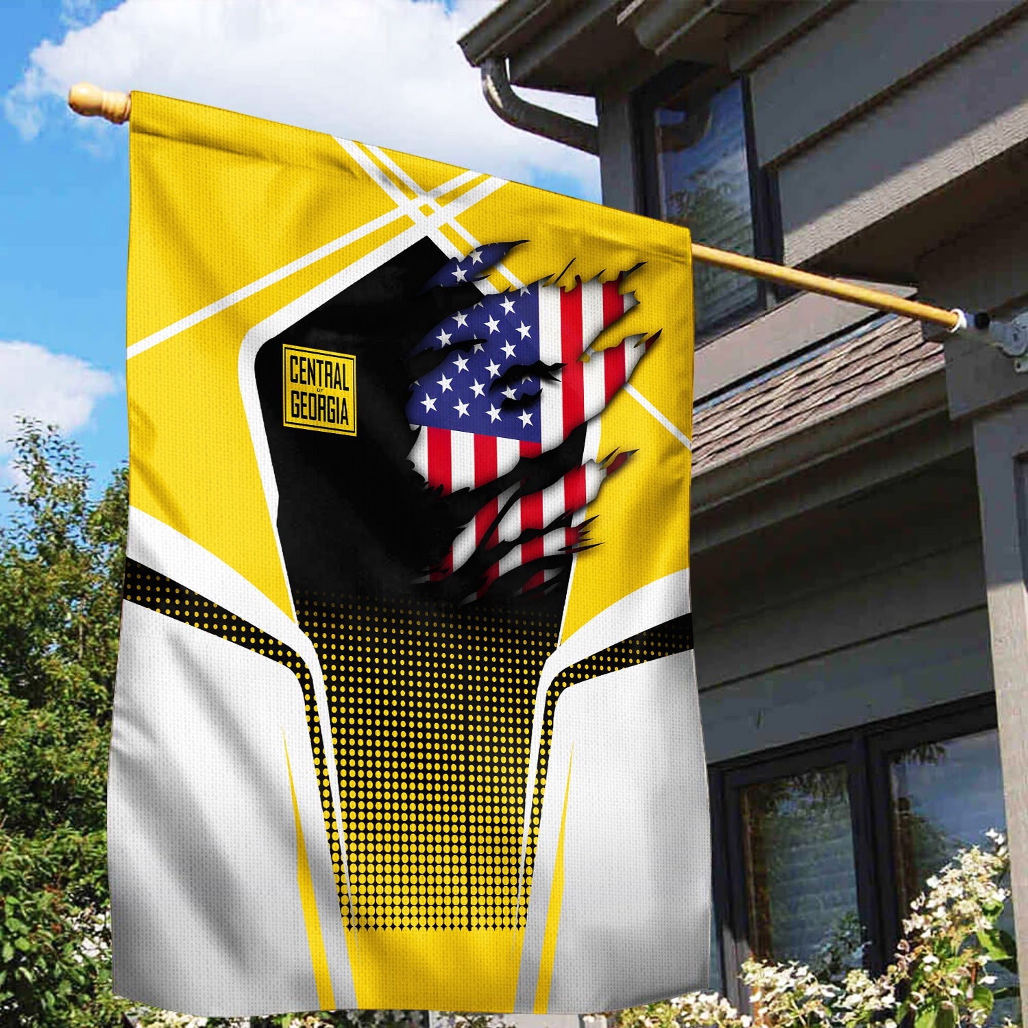 Railspirit Personalized Central of Georgia Railway Garden Flag American Vintage All Over Printed Flag