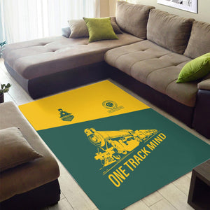 Railspirit Personalized Southern Railway U.S Area Rug One Track Mind SOU Train Rug Gift Idea For Train Lover