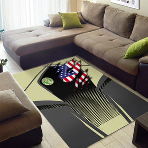 Railspirit Personalized Virginia & Truckee Railroad Area Rug American Eagle Vintage Train Rug