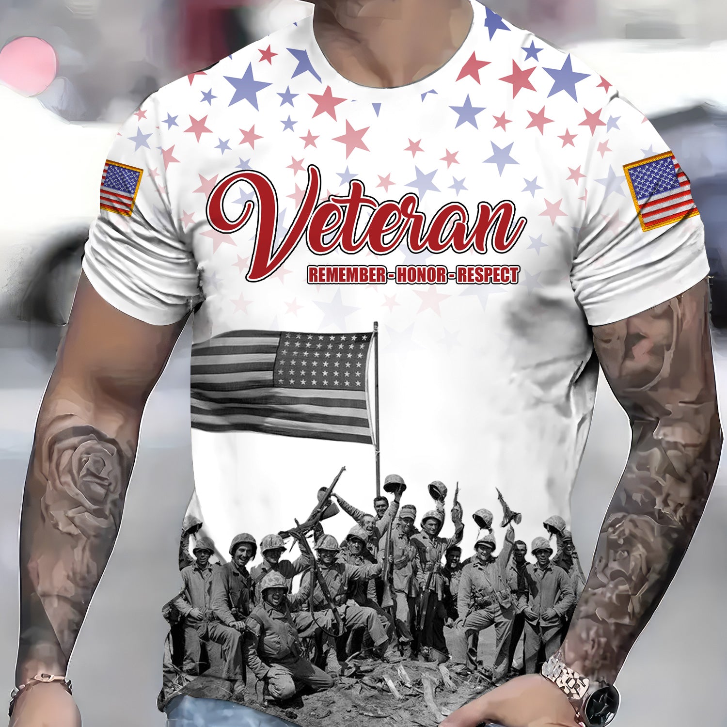 Veteran Memorial Day Shirt, Patriotic American Flag Military Shirt, Veteran’s Day Remembrance Tee, USA Army Gift for Men and Women