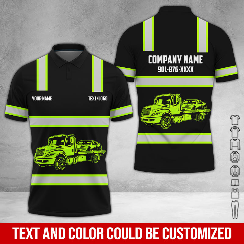 Custom Name Tow Truck 3D Printed Clothes, Personalized Tow Driver Gear
