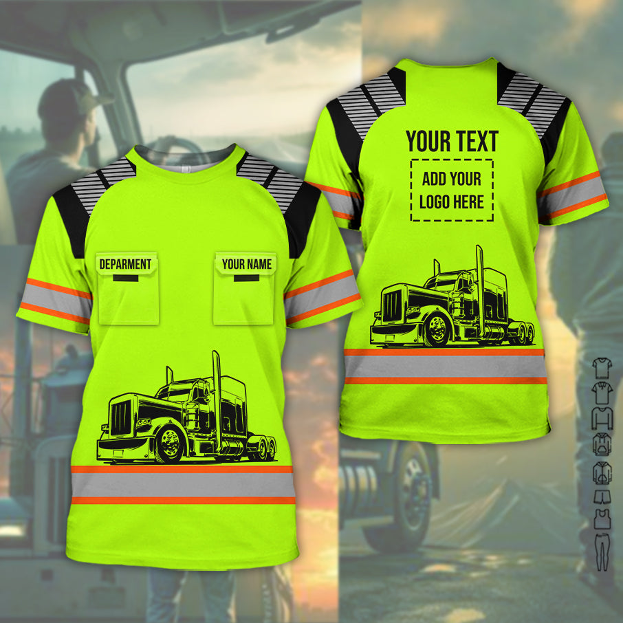 Custom Name Tow Truck Uniform, Personalized Gear for Professional Drivers