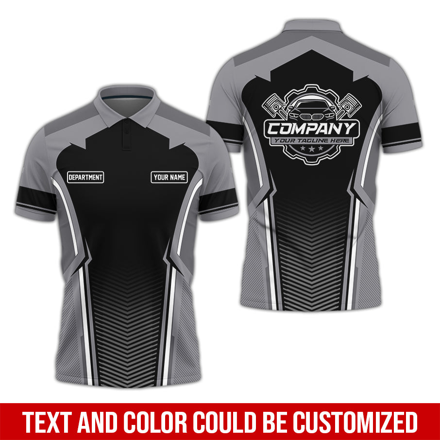 Personalized Mechanic Uniform, Gray Shirt for Technicians, Comfortable Workwear for Men, Great Gift for Father’s Day, Birthday, or Husband