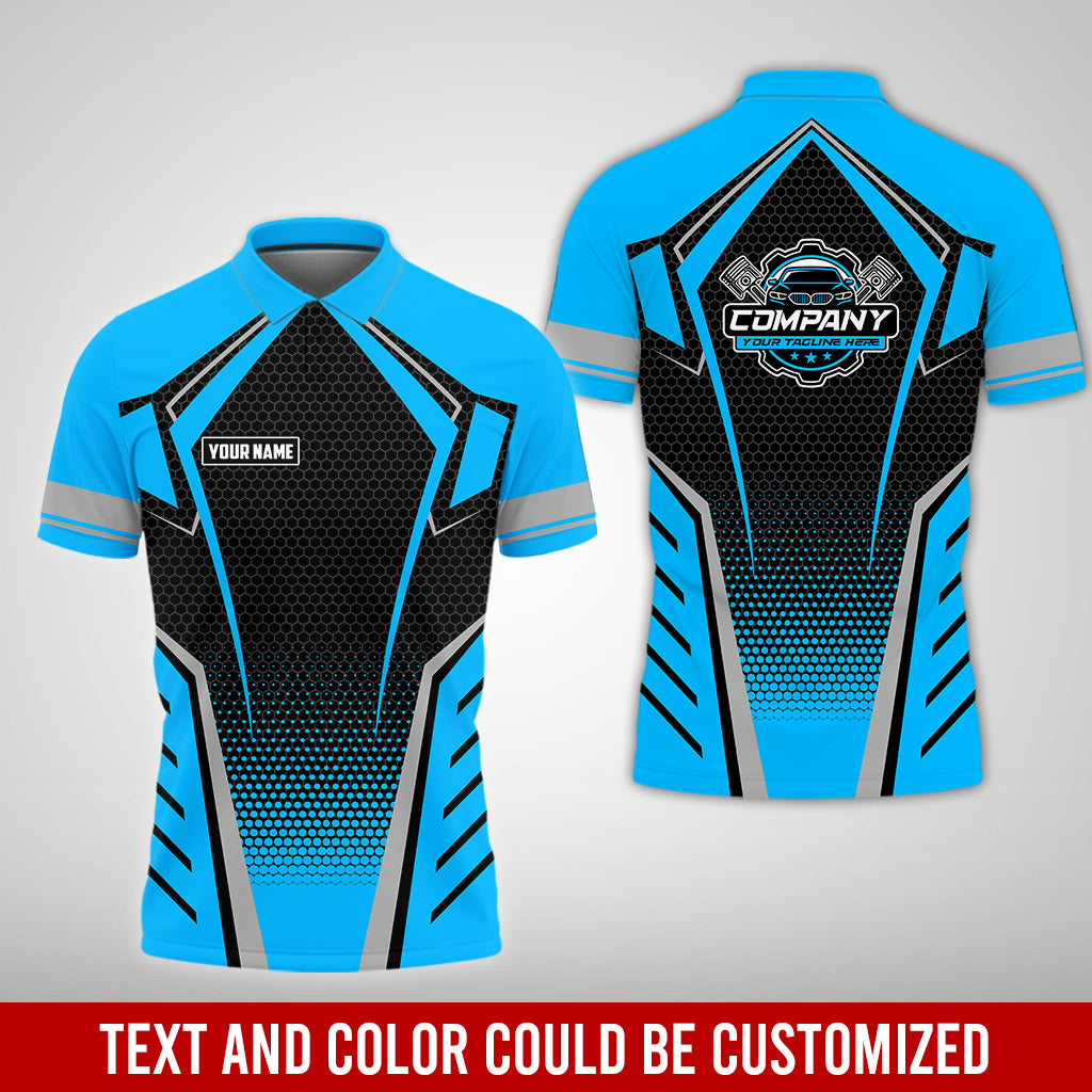 Custom Mechanic Work Shirt with Name, Gift for Technicians and Car Guys, Mechanic Shirt In Blue, Sizes S to 5XL